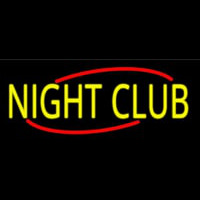 Yellow Night Club Neonkyltti