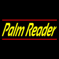 Yellow Palm Reader Red Line Neonkyltti
