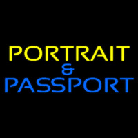 Yellow Portrait And Passport Neonkyltti