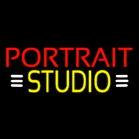 Yellow Portrait Studio With White Line Neonkyltti