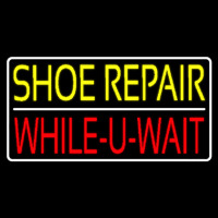 Yellow Shoe Repair Red While You Wait Neonkyltti