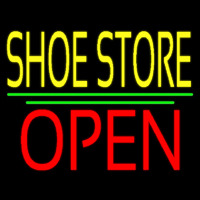 Yellow Shoe Store Open Neonkyltti