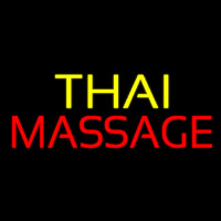 Yellow Thai Red Massage Neonkyltti