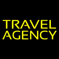 Yellow Travel Agency Neonkyltti