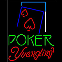 Yuengling Green Poker Red Heart Beer Sign Neonkyltti