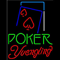 Yuengling Green Poker Red Heart Beer Sign Neonkyltti