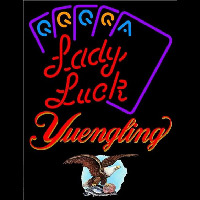 Yuengling Lady Luck Series Beer Sign Neonkyltti