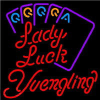 Yuengling Lady Luck Series Beer Sign Neonkyltti