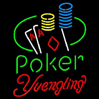 Yuengling Poker Ace Coin Table Beer Sign Neonkyltti