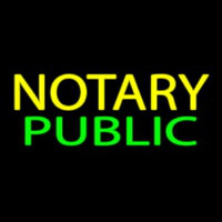 Yellow Notary Public Neonkyltti