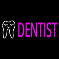 Pink Dentist Logo Neonkyltti