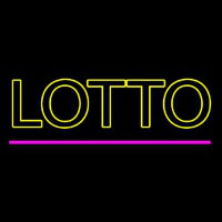 Double Stroke Yellow Lotto Neonkyltti