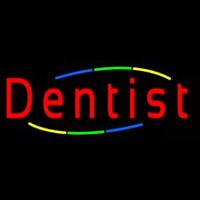 Deco Style Multi Colored Dentist Neonkyltti