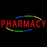Multi Colored Deco Style Pharmacy Neonkyltti