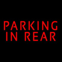 Red Parking In Rear Neonkyltti