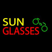 Yellow Sun Red Glasses With Logo Neonkyltti