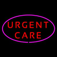 Urgent Care Oval Pink Neonkyltti