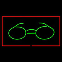 Glasses Logo Rectangle Red Neonkyltti