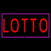 Red Lotto Pink Border Neonkyltti