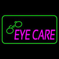 Pink Eye Care Logo Green Border Neonkyltti