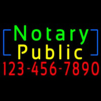 Green Notary Public With Phone Number Neonkyltti