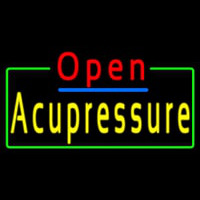 Red Open Acupressure Green Border Neonkyltti