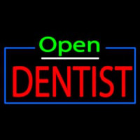 Green Open Red Dentist Neonkyltti