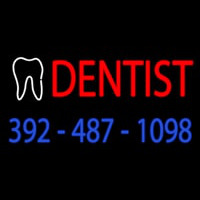 Red Dentist With Phone Number Neonkyltti