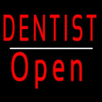 Dentist Open White Line Neonkyltti