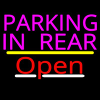 Parking In Rear Open Yellow Line Neonkyltti