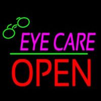 Pink Eye Care Logo Block Open Green Line Neonkyltti