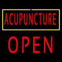 Red Acupuncture Yellow Border Block Open Neonkyltti