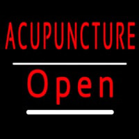 Red Acupuncture Open White Line Neonkyltti