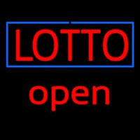 Red Lotto Blue Border Open Neonkyltti