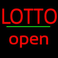 Red Lotto Green Line Open Neonkyltti