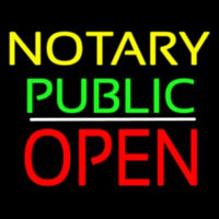Yellow Green Notary Public White Line Block Open Neonkyltti