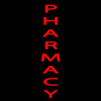 Vertical Red Pharmacy Neonkyltti