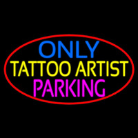 Tattoo Artist Parking Only Neonkyltti