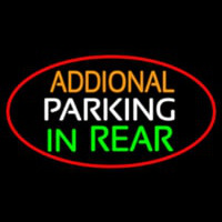 Additional Parking In Rear Oval With Red Border Neonkyltti