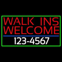 Red Walk Ins Welcome With Phone Number Neonkyltti