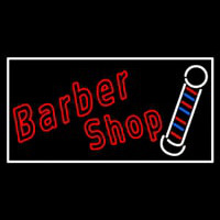 Double Stroke Red Barber Shop Neonkyltti