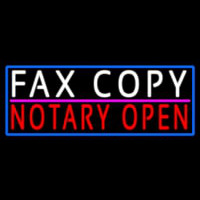 Fa  Copy Notary Open With Blue Border Neonkyltti