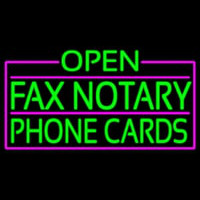 Green Open Fa  Notary Phone Cards With Pink Border Neonkyltti