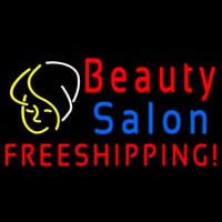 Beauty Salon Free Shipping Logo Neonkyltti