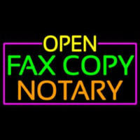 Open Fa  Copy Notary With Pink Border Neonkyltti