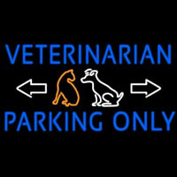Veterinarian Parking Only Neonkyltti