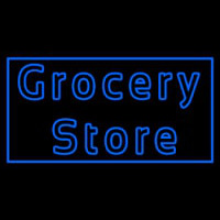 Blue Grocery Store Neonkyltti