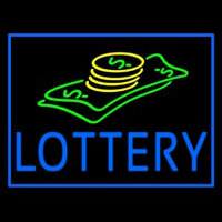 Blue Lottery Logo Neonkyltti