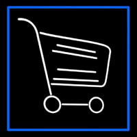 Grocery Trolly Logo Neonkyltti