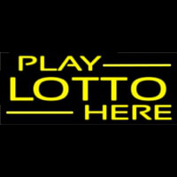 Yellow Play Lotto Here Neonkyltti